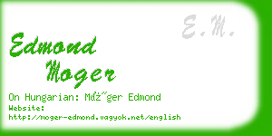 edmond moger business card